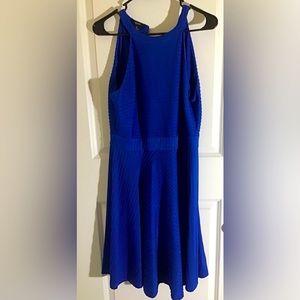 Blue one piece Alfani dress, sleeveless, Size 12